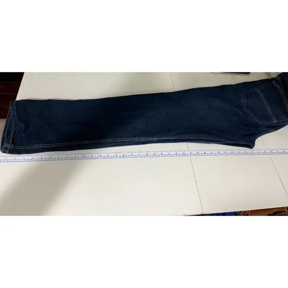 Carhartt Straight Fit Dark Denim Jeans Men's Size 32 X 34 Workwear